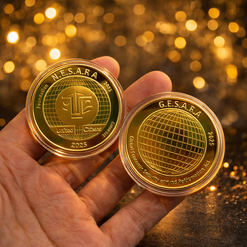 Nesara Gesara Premium Gold Coin