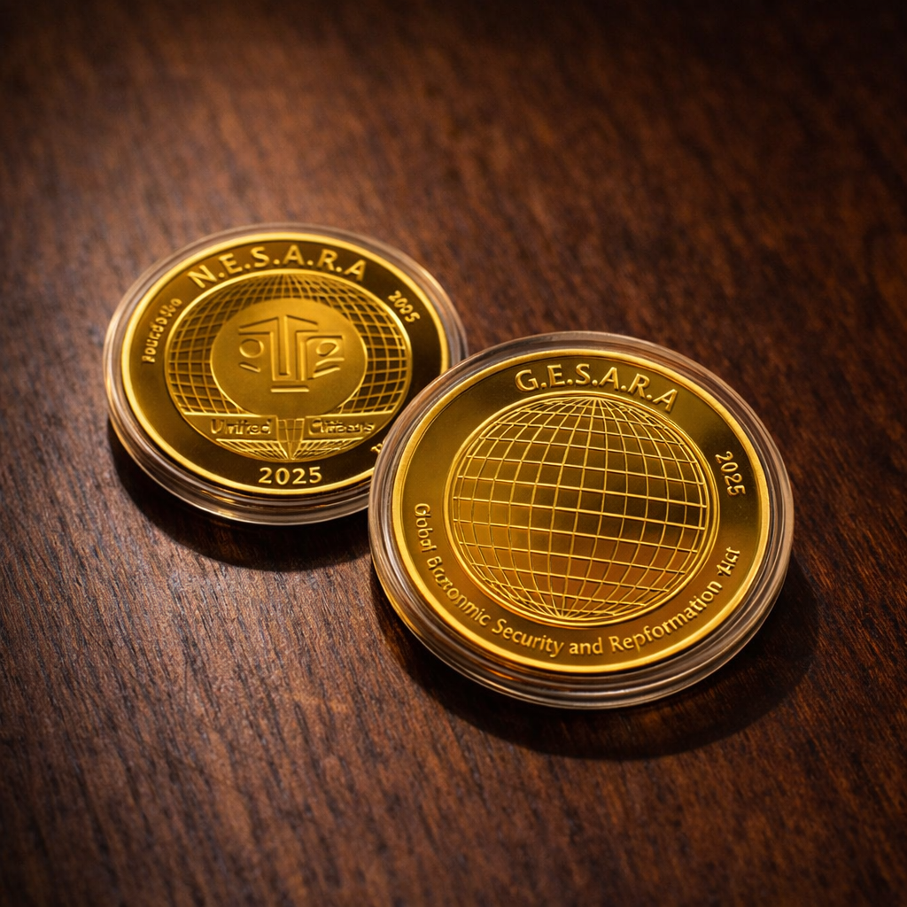 Nesara Gesara Premium Gold Coin