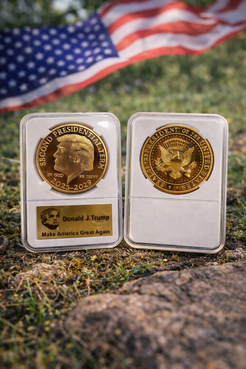 PRESIDENT TRUMP SECOND EDITION GOLD MEDALLION
